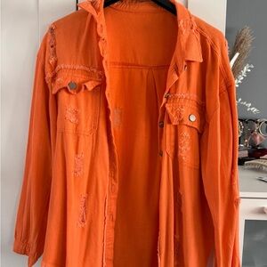 orange over shirt